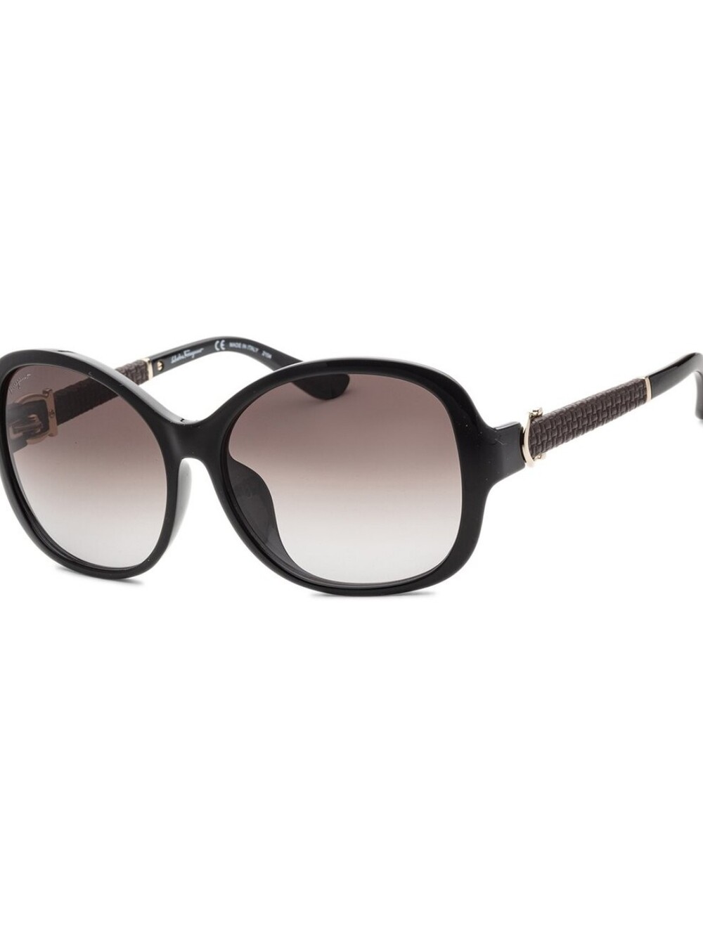 Elegant FERRAGAMO Black Women's Oversized Sunglasses - Designer Style